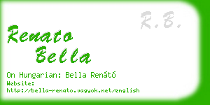 renato bella business card