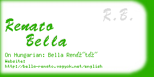 renato bella business card